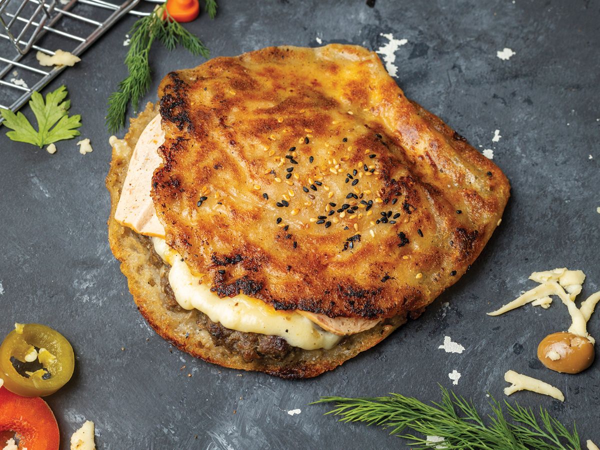 Hawawshi mozzarella