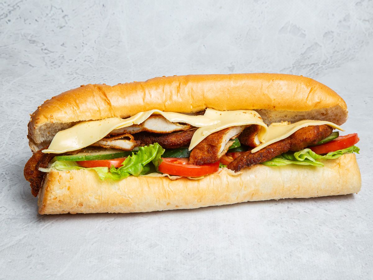 Chicken Pane With Cheese Sandwich
