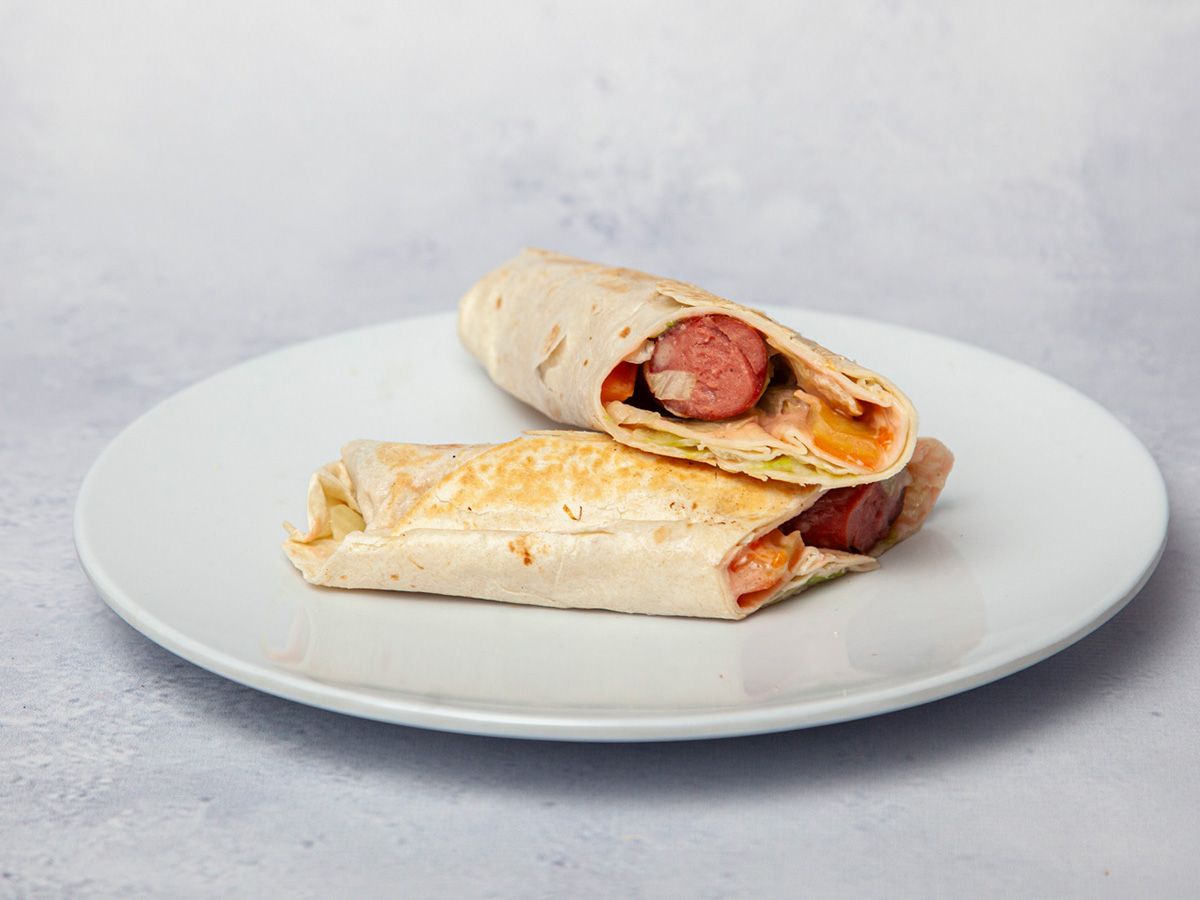 Hot Dog Sandwich Syrian Bread