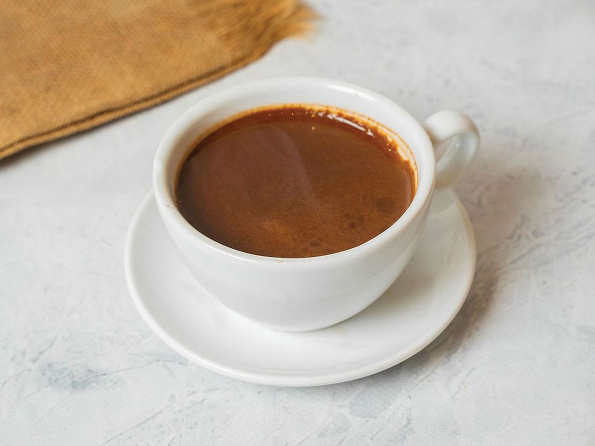 Hot Turkish coffee