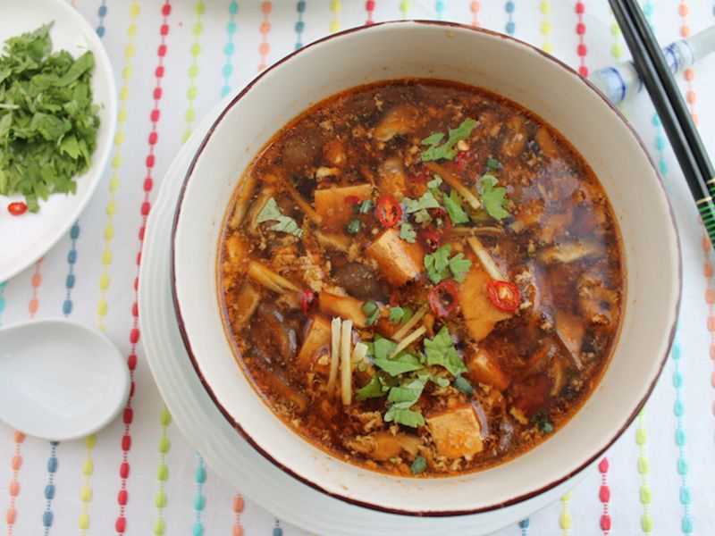 Hot and Sour Chicken Soup