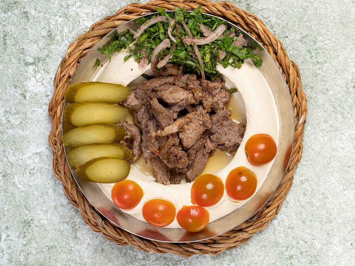 Hummus with Shawarma Meat