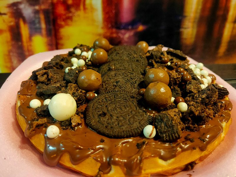 Nutella Oreo Chocolate Tart Waffle
