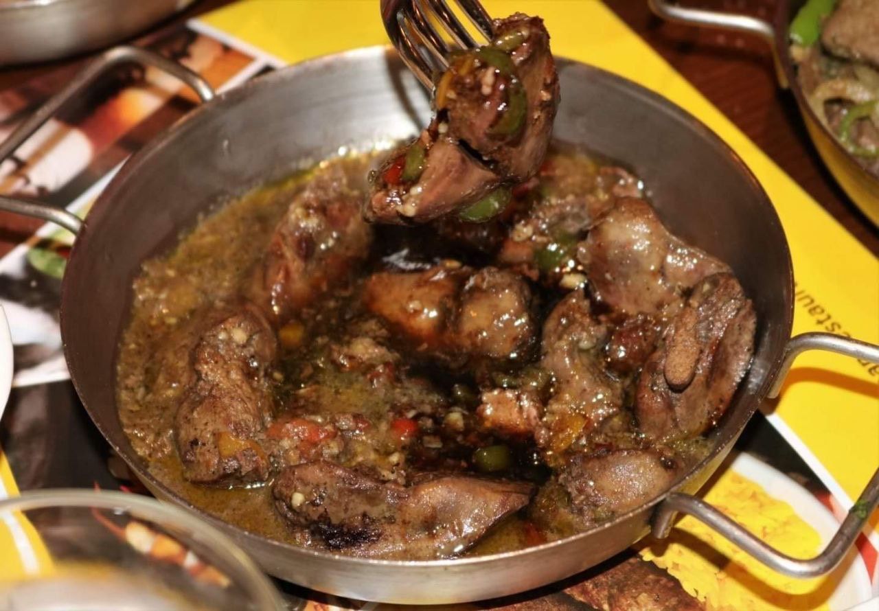 Chicken liver pan