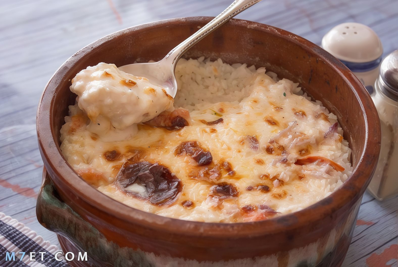 Oven Baked Rice With Chicken Liver Tagin