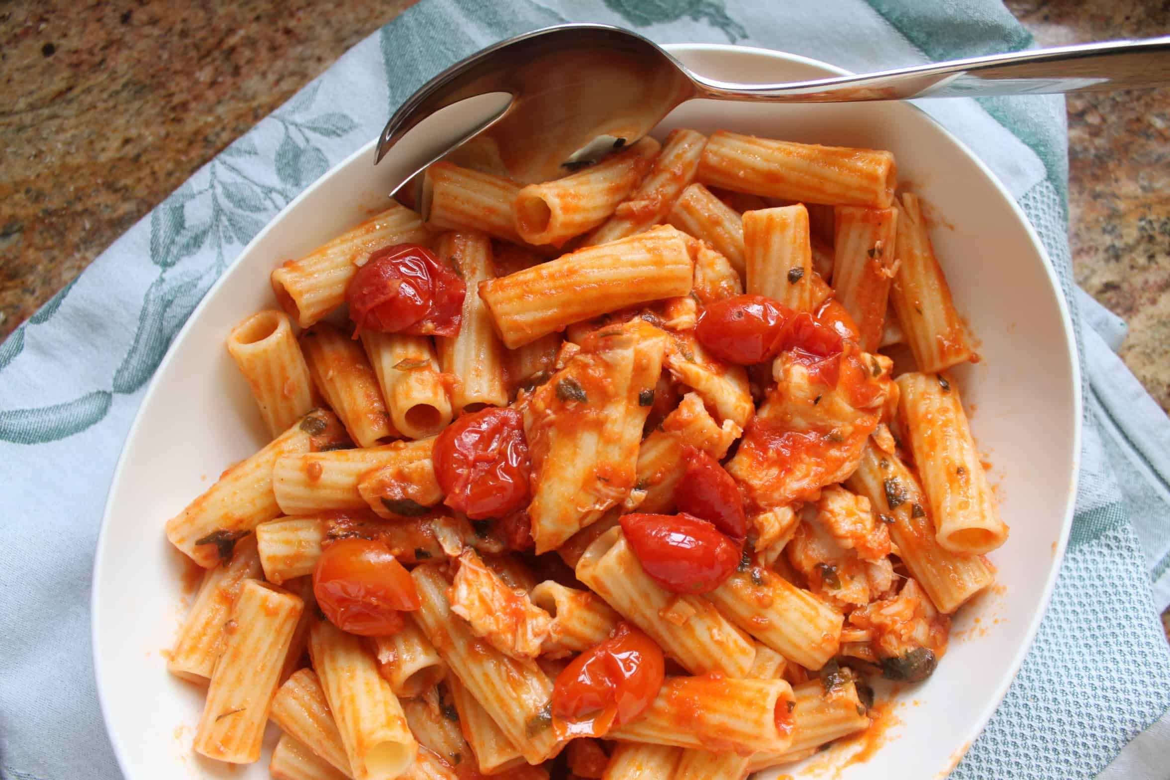 Fish fillet pasta