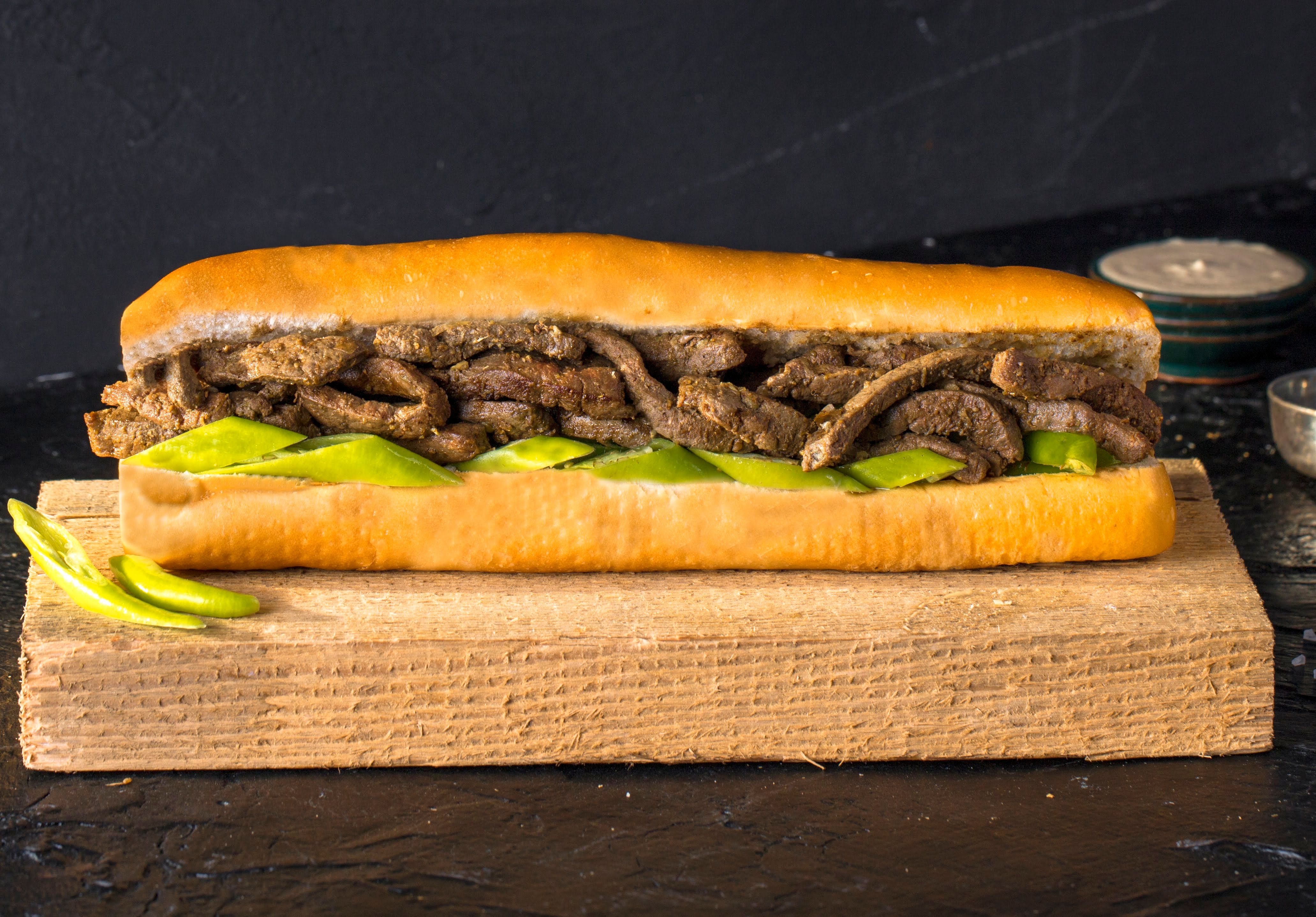 Spicy liver sandwich