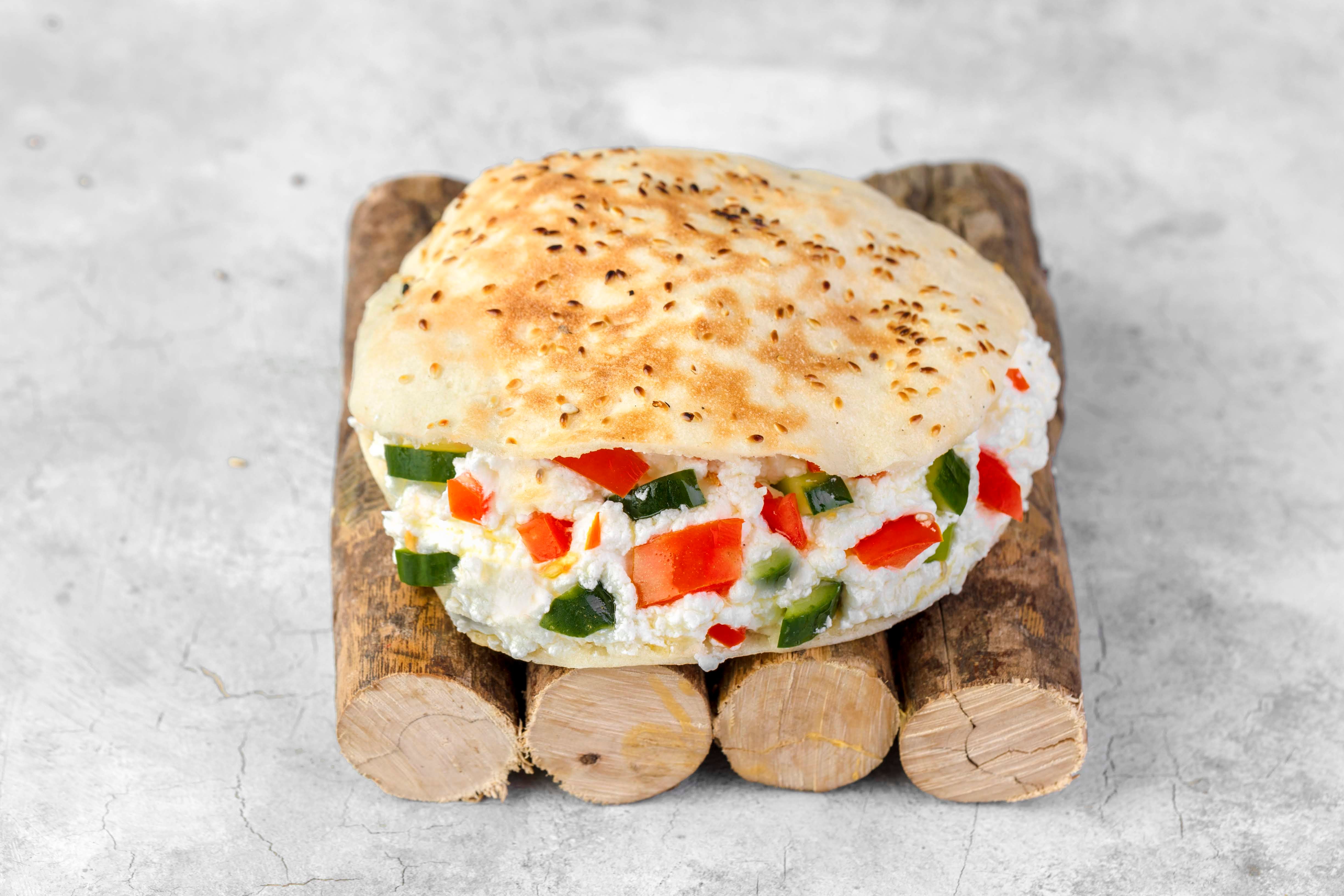 Cheese sandwich with tomato