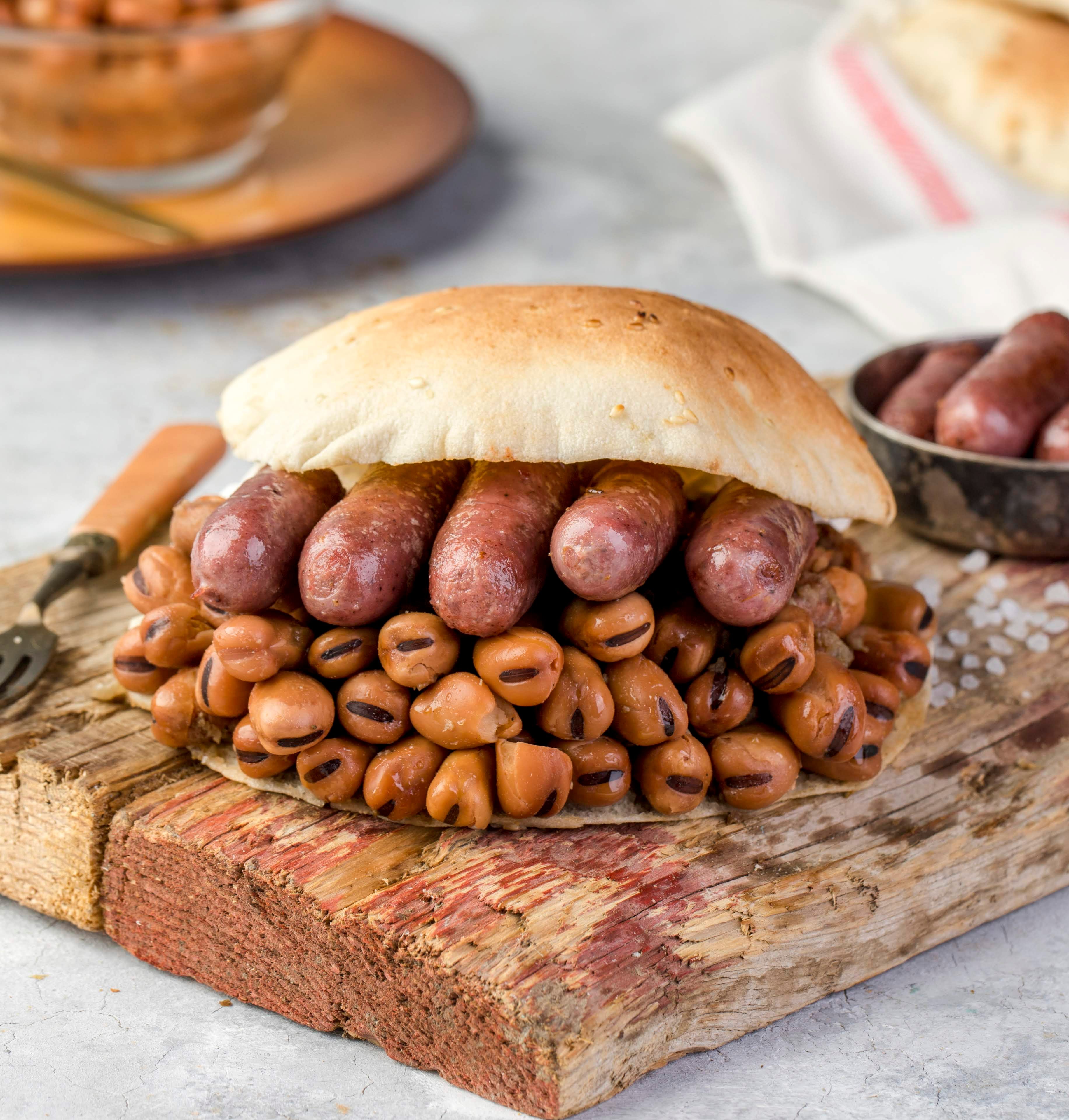 Foul Sandwich With Sausage