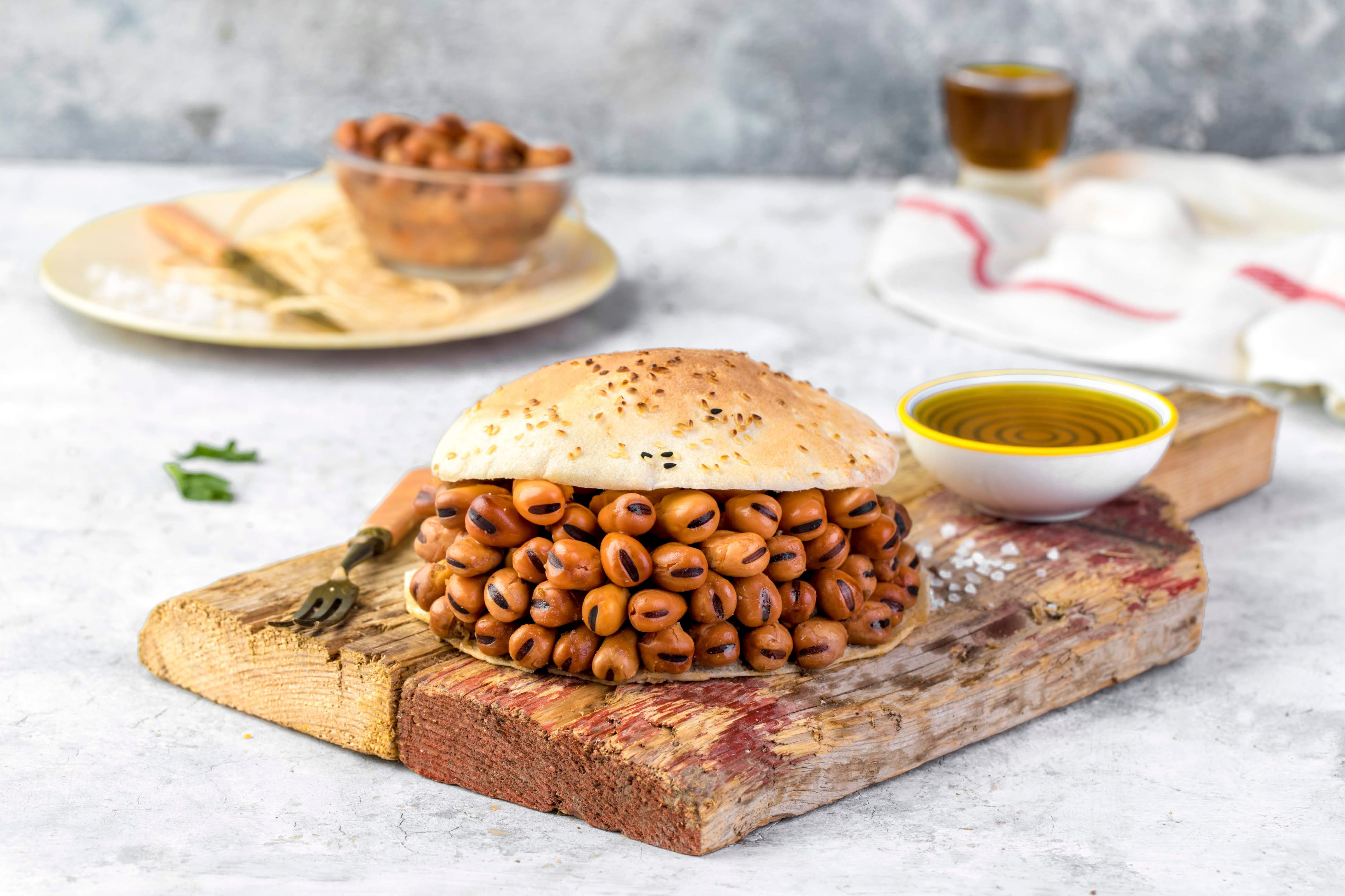 Foul With Flaxseed Oil Sandwich