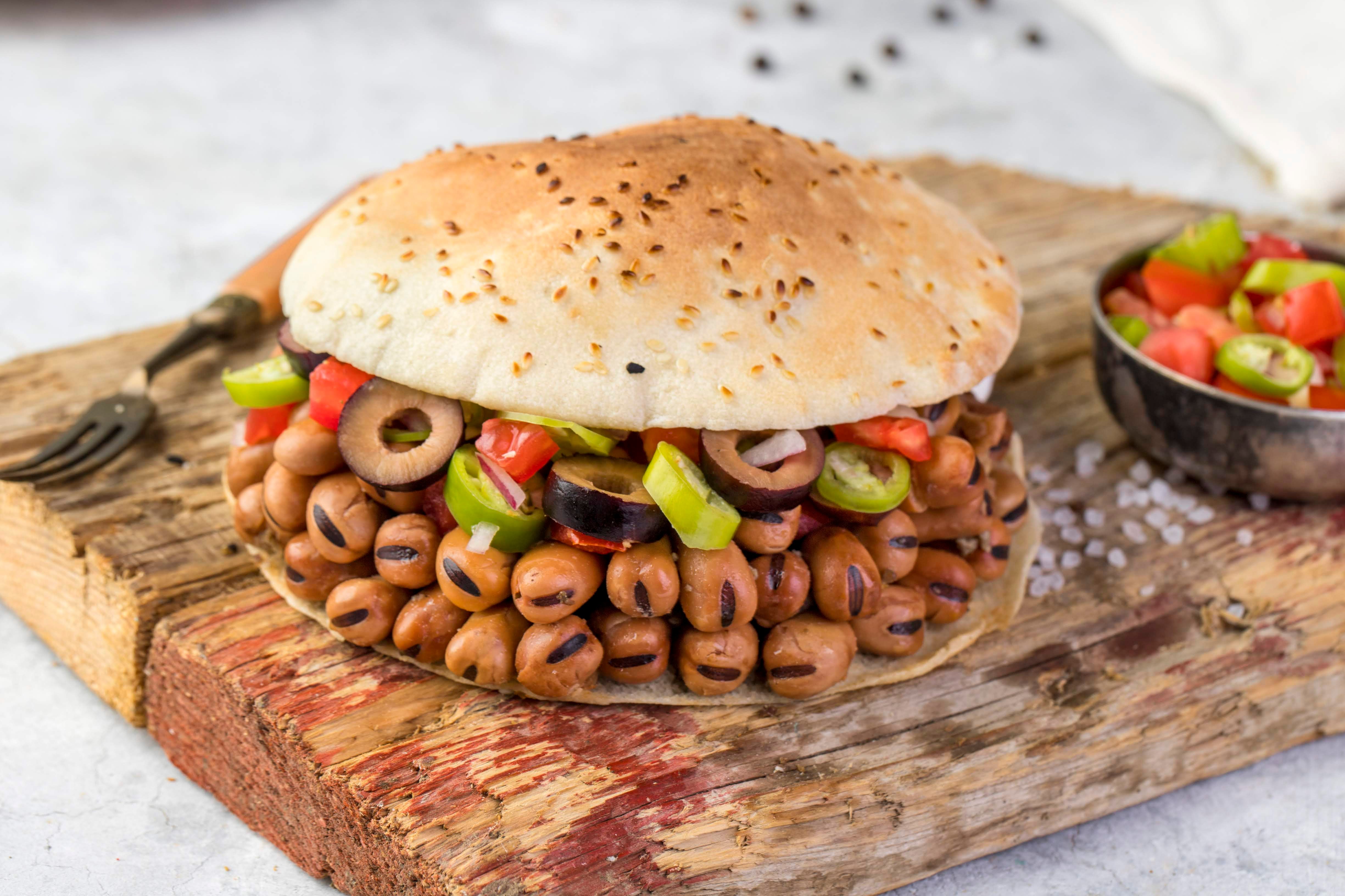 Alexandrian Fava Bean Sandwich