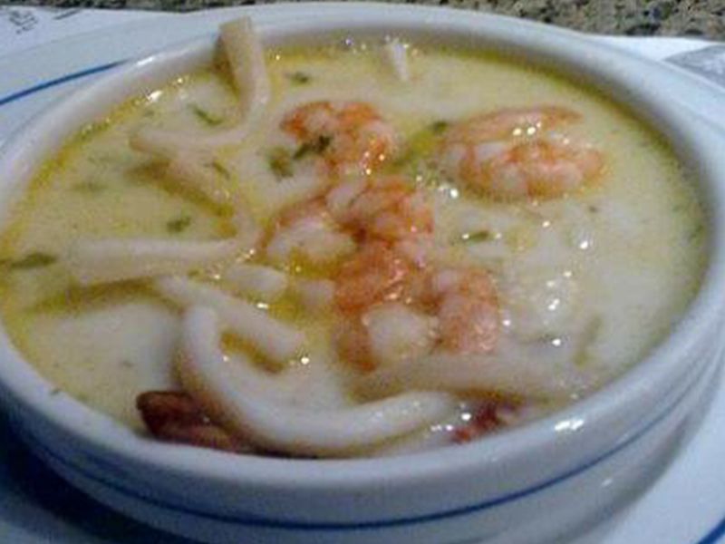 Boneless seafood soup