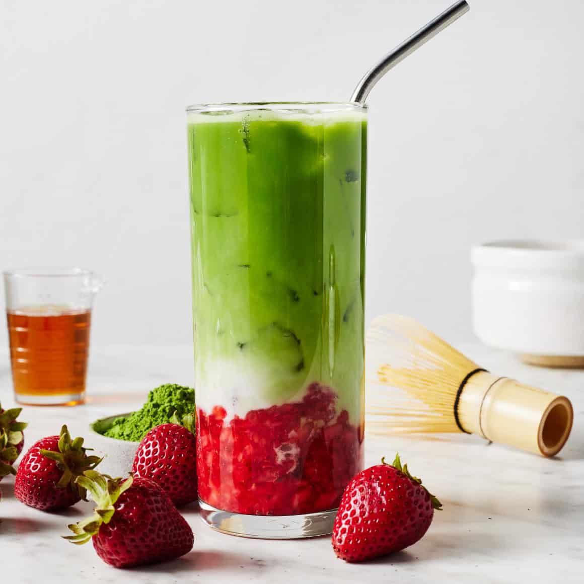 Iced Strawberry Matcha