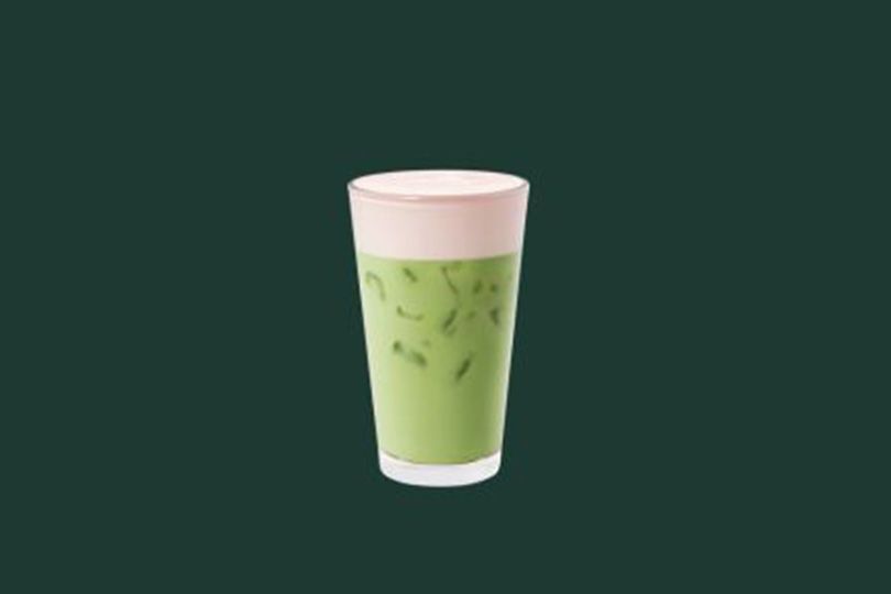 Iced Strawberry Matcha Latte