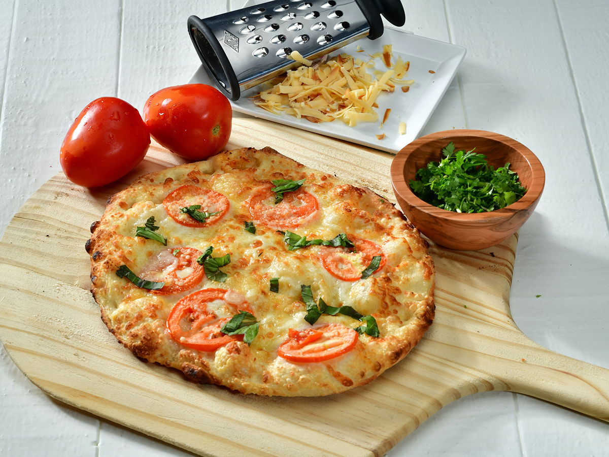 Italian scampi pizza
