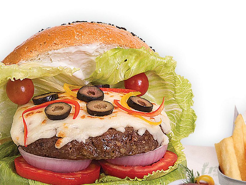 Italian Mozzarella Burger Sandwich