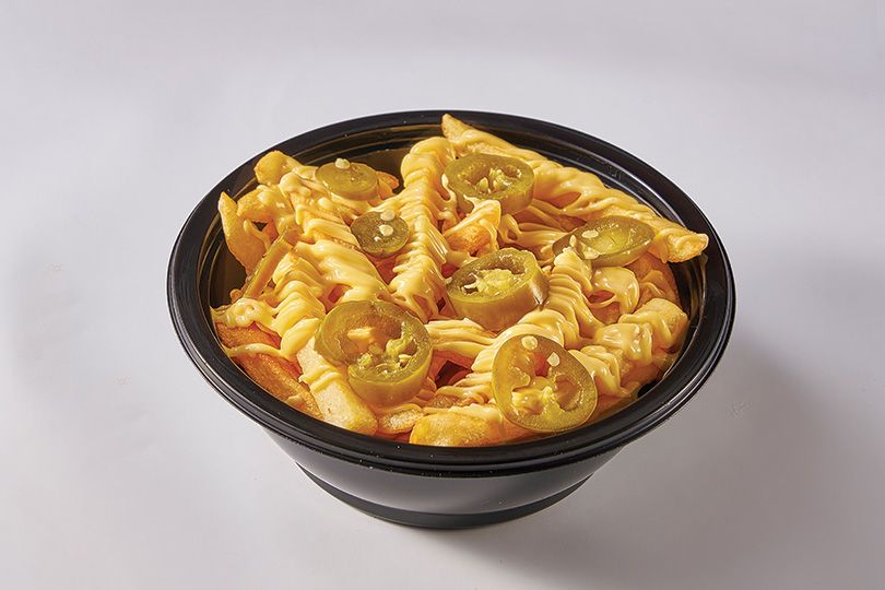 Cheesy Fries with Spicy Jalapeno Pepper