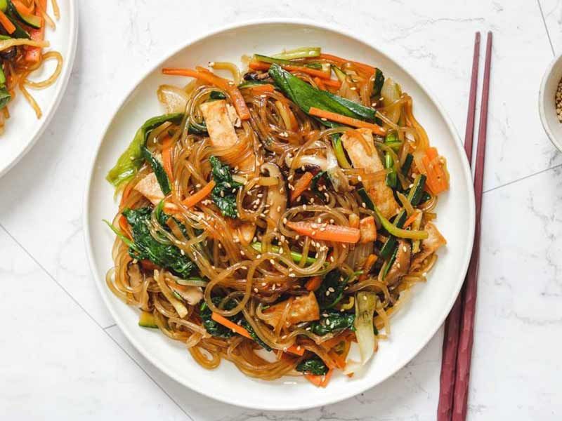 Japchae Vegetarian Glass Noodles
