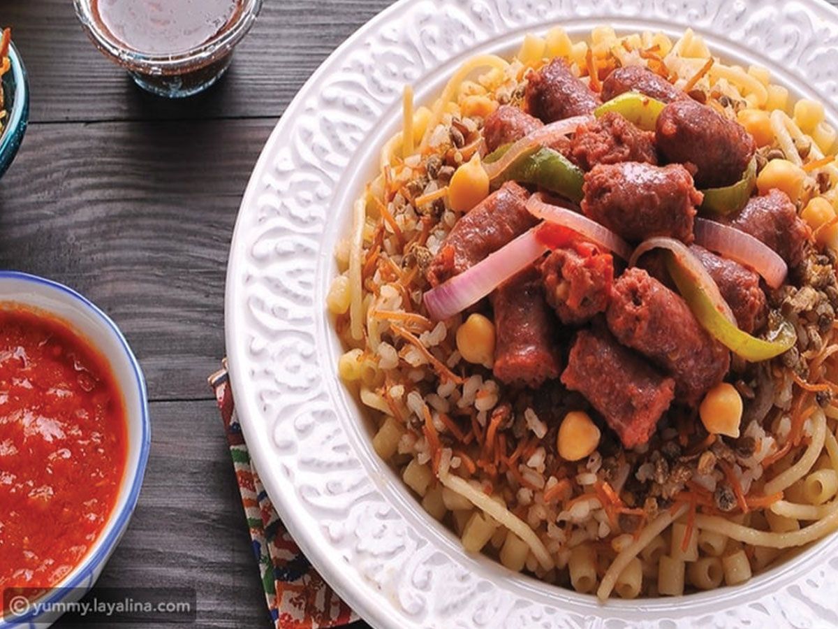 Koshary With Sausage