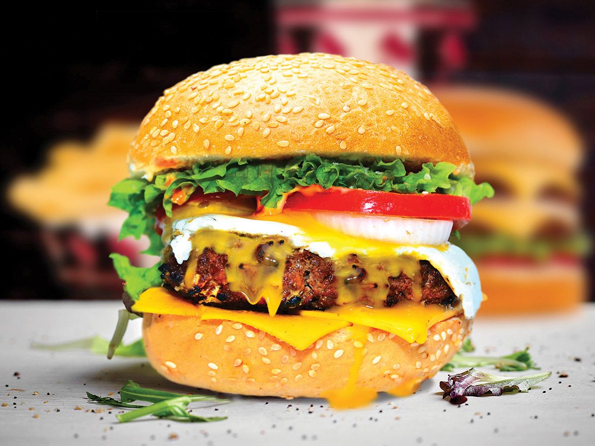 Jumbo Bun Burger Sandwich