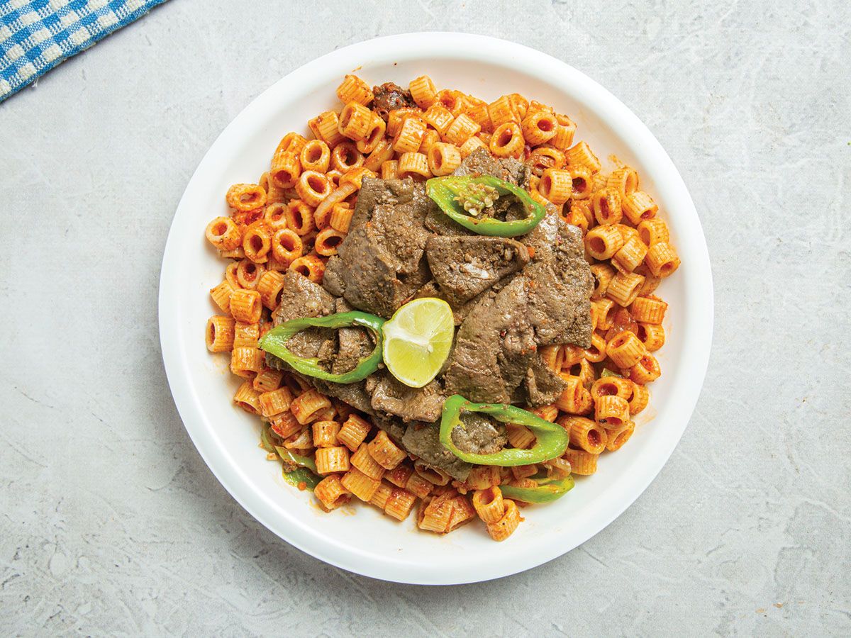 Pasta With Liver Large