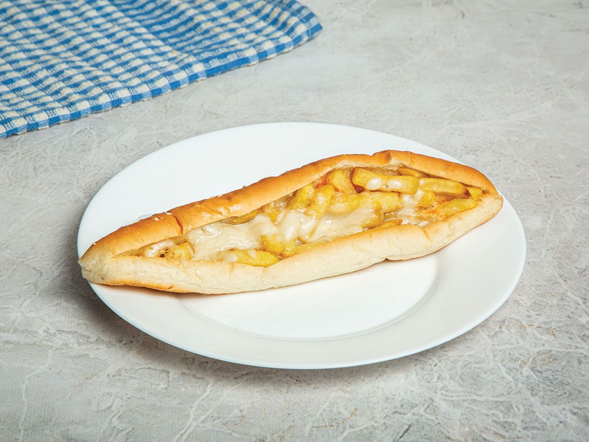 Potatoes With Mozzarella Sandwich