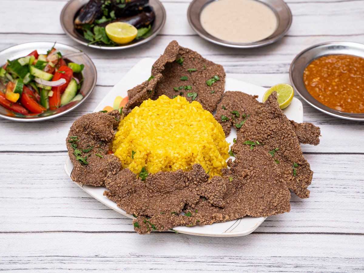 Chicken liver and gizzards meal