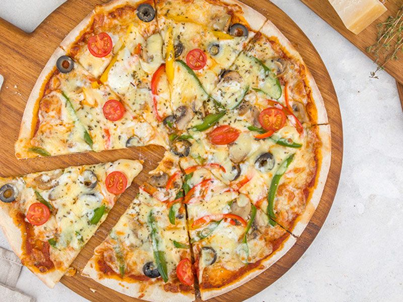 Kiri Cheese Oriental Pizza
