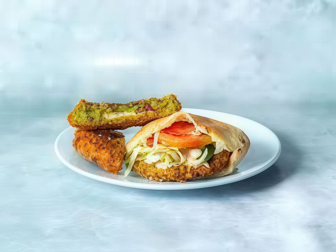 Falafel Basturma Sandwich