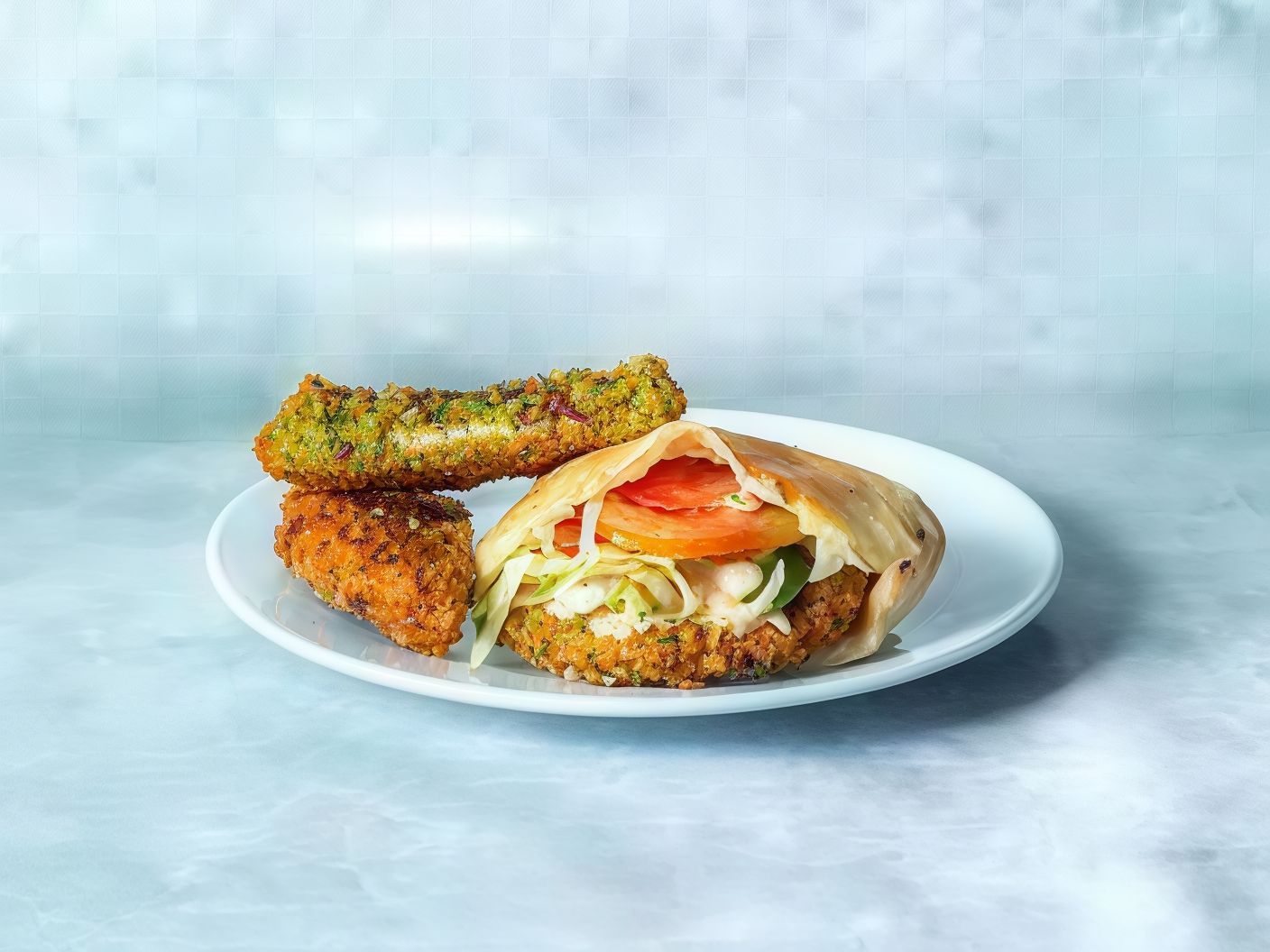 Pastrami falafel