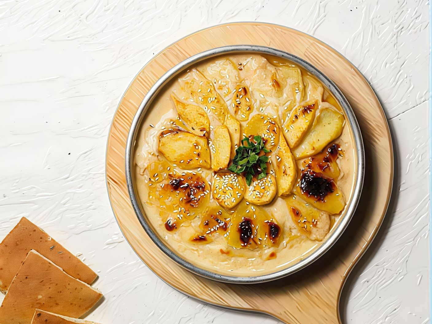 Kofta With Sesame Paste Tray
