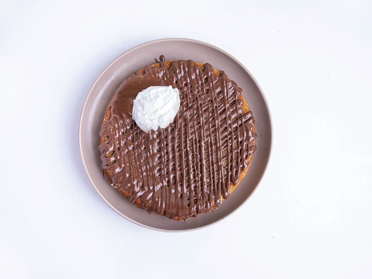 Konafa with Nutella