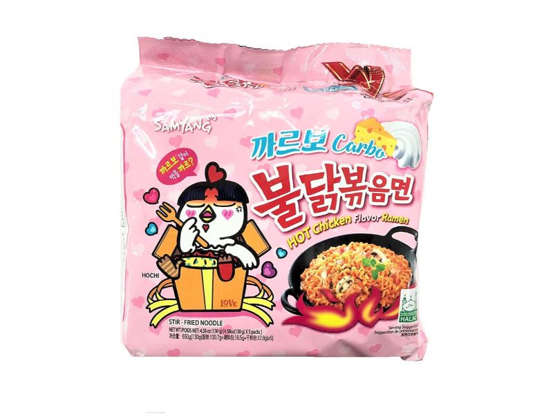 Korean Noodles Hot Chicken Flavor Ramen Buldak Carbo