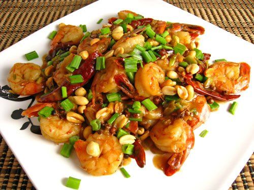 Kun Pao Shrimp Platter