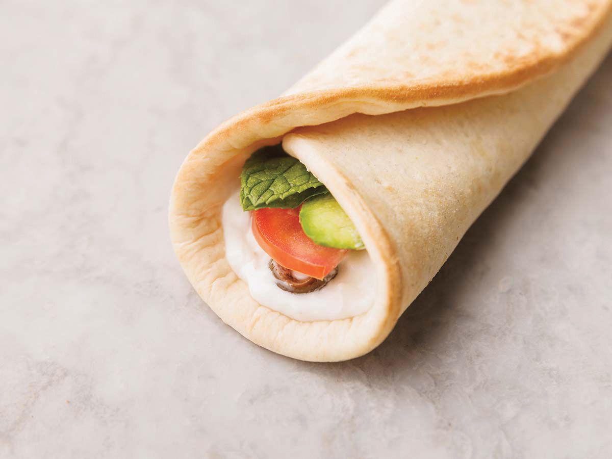Labneh And Vegetables Laffeh