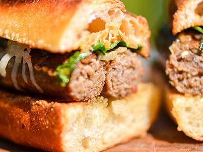 Lamb sausage Fingers Sandwich