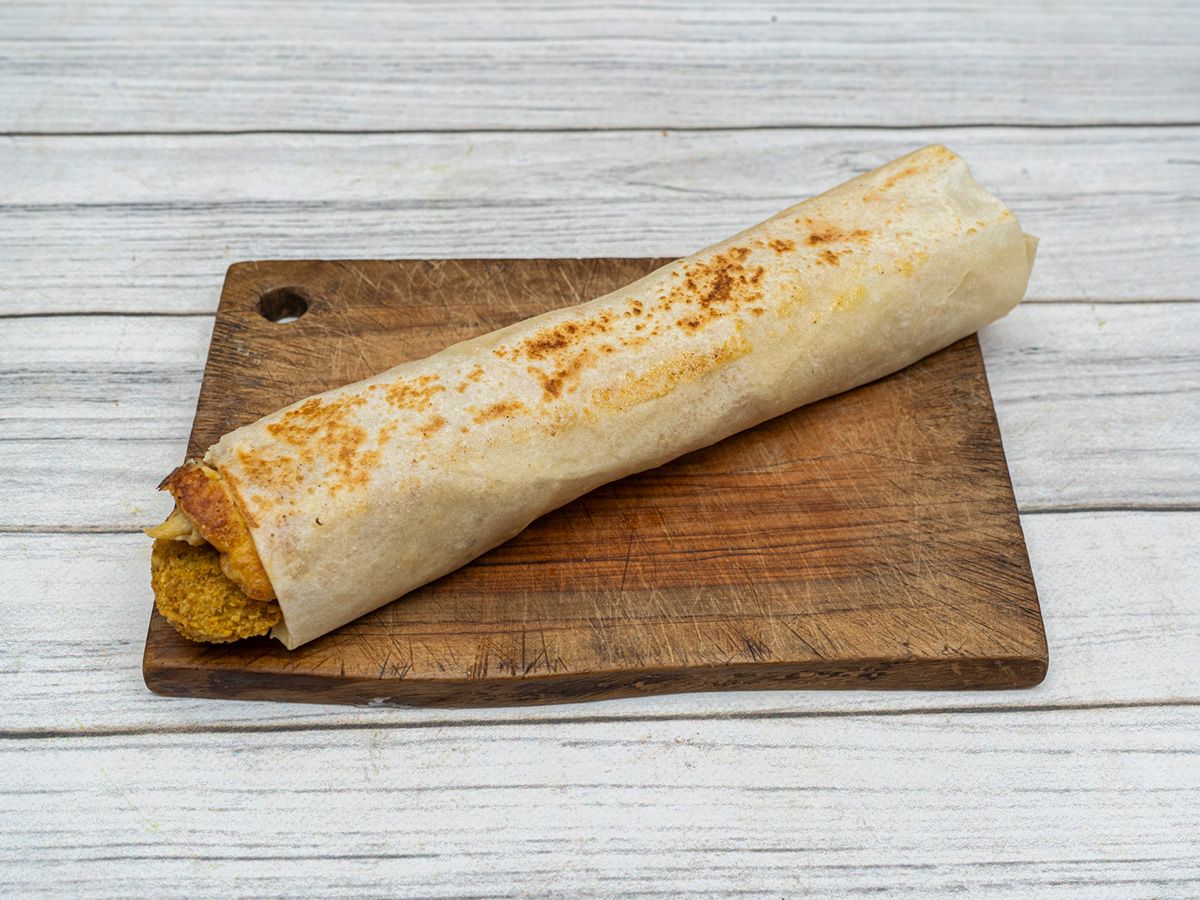 Egg and Falafel Sandwich