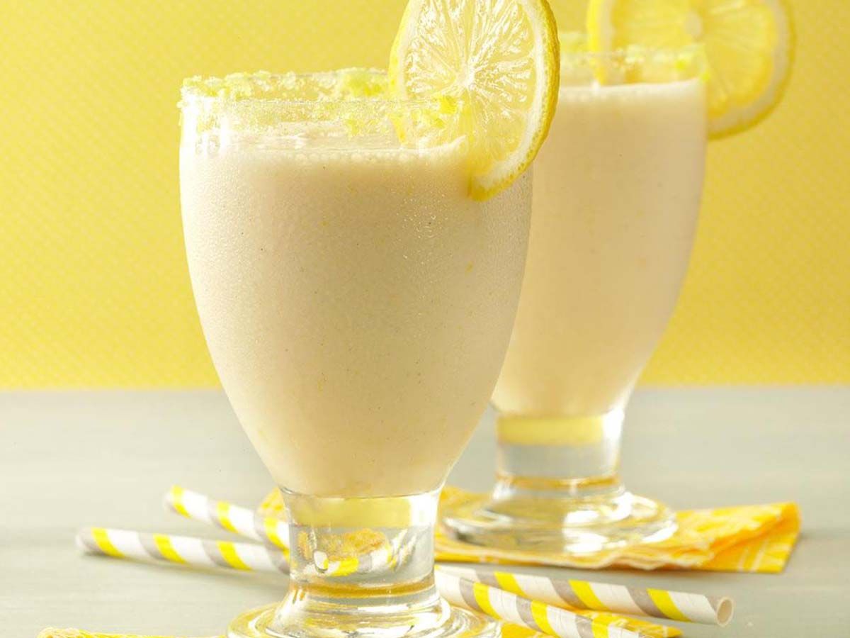 Lemon juice with milk