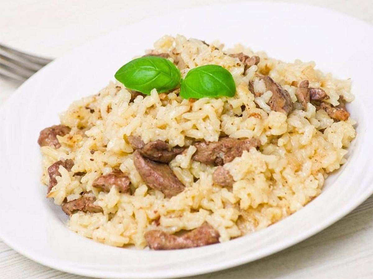 Yellow Basmati Rice With Liver