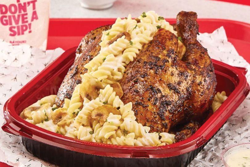 Loaded Creamy Alfredo Pasta Chicken