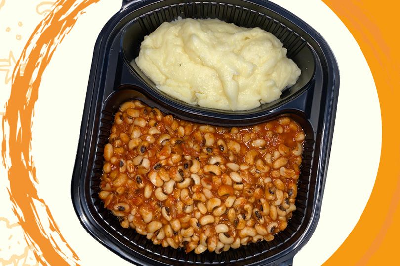 Lobia And Mashed Potato Meal