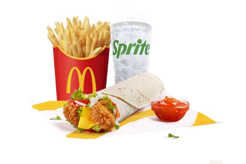 Chicken Wrap Medium Meal