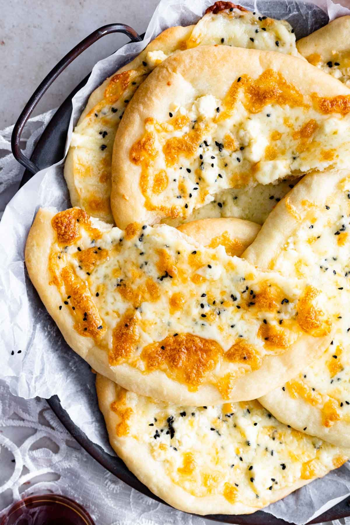 Chicken shawarma and cheese Manakish
