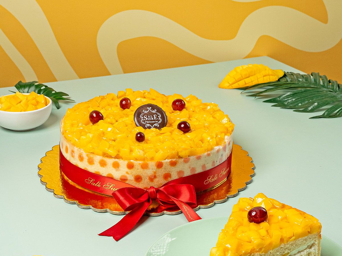 Mango Le Carreaux Cake