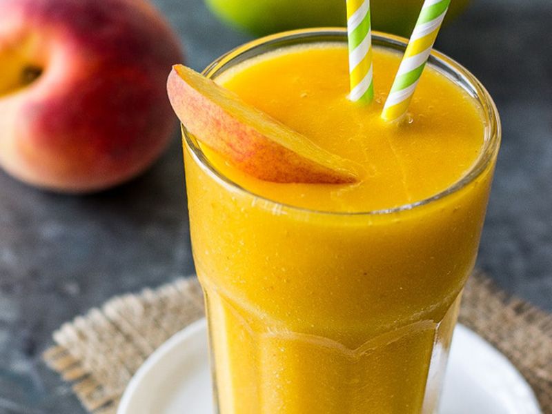 Mango With Peach Juice