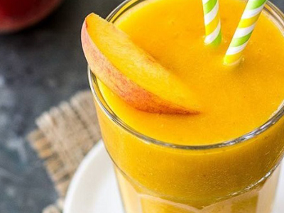 Mango With Peach Juice
