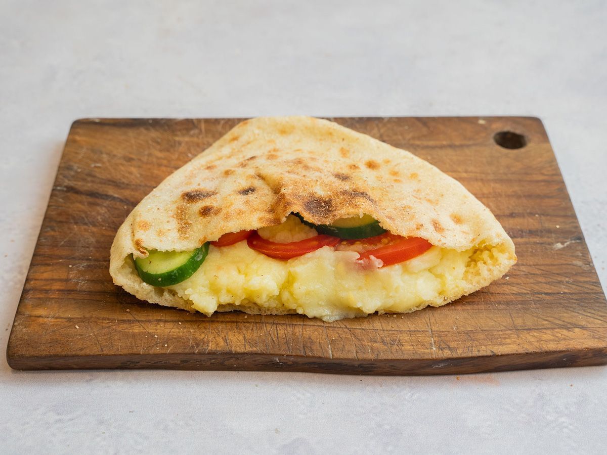 Mashed Potato Mozzarella Sandwich