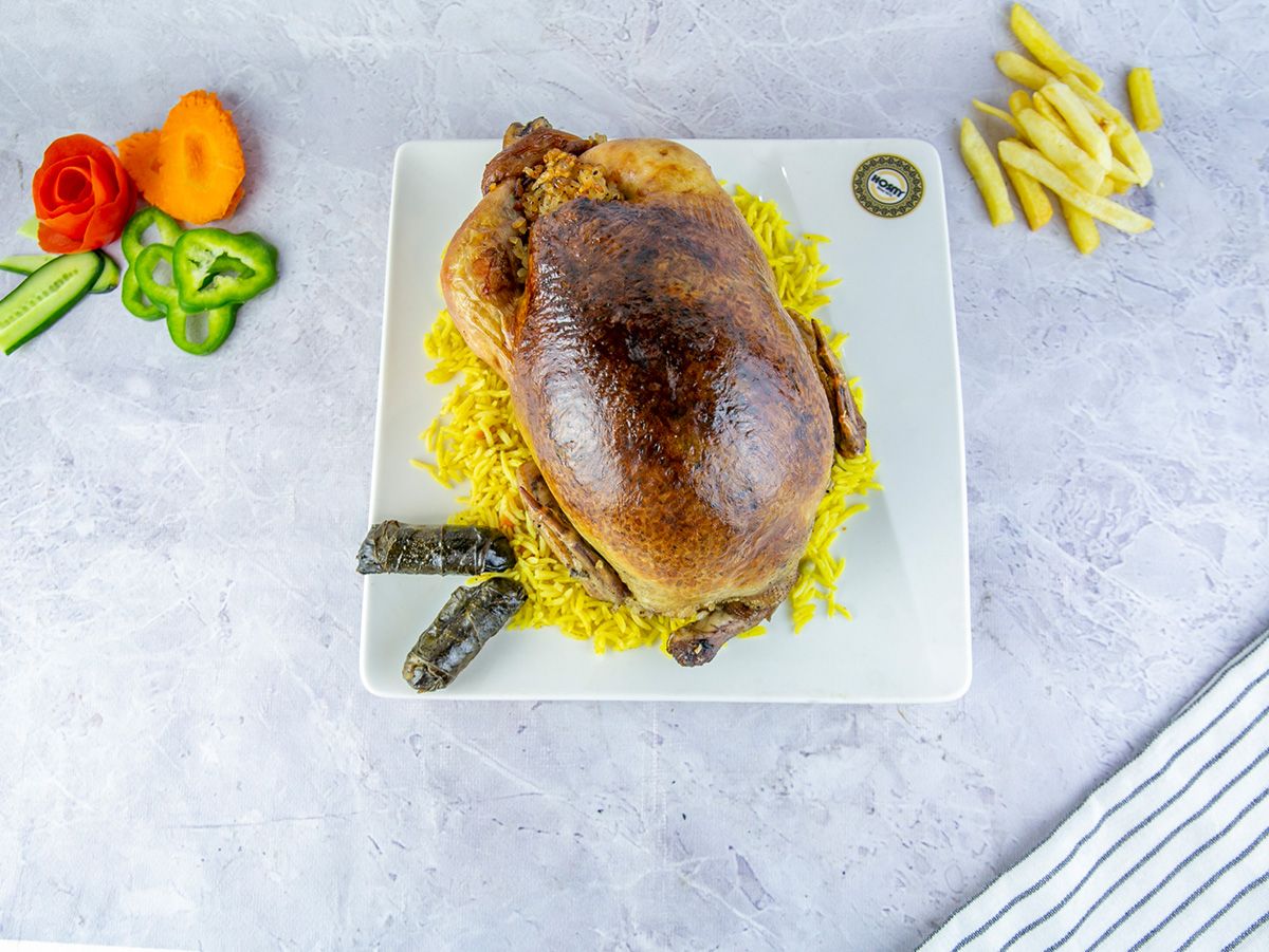 Charcoal Baladi stuffed chicken