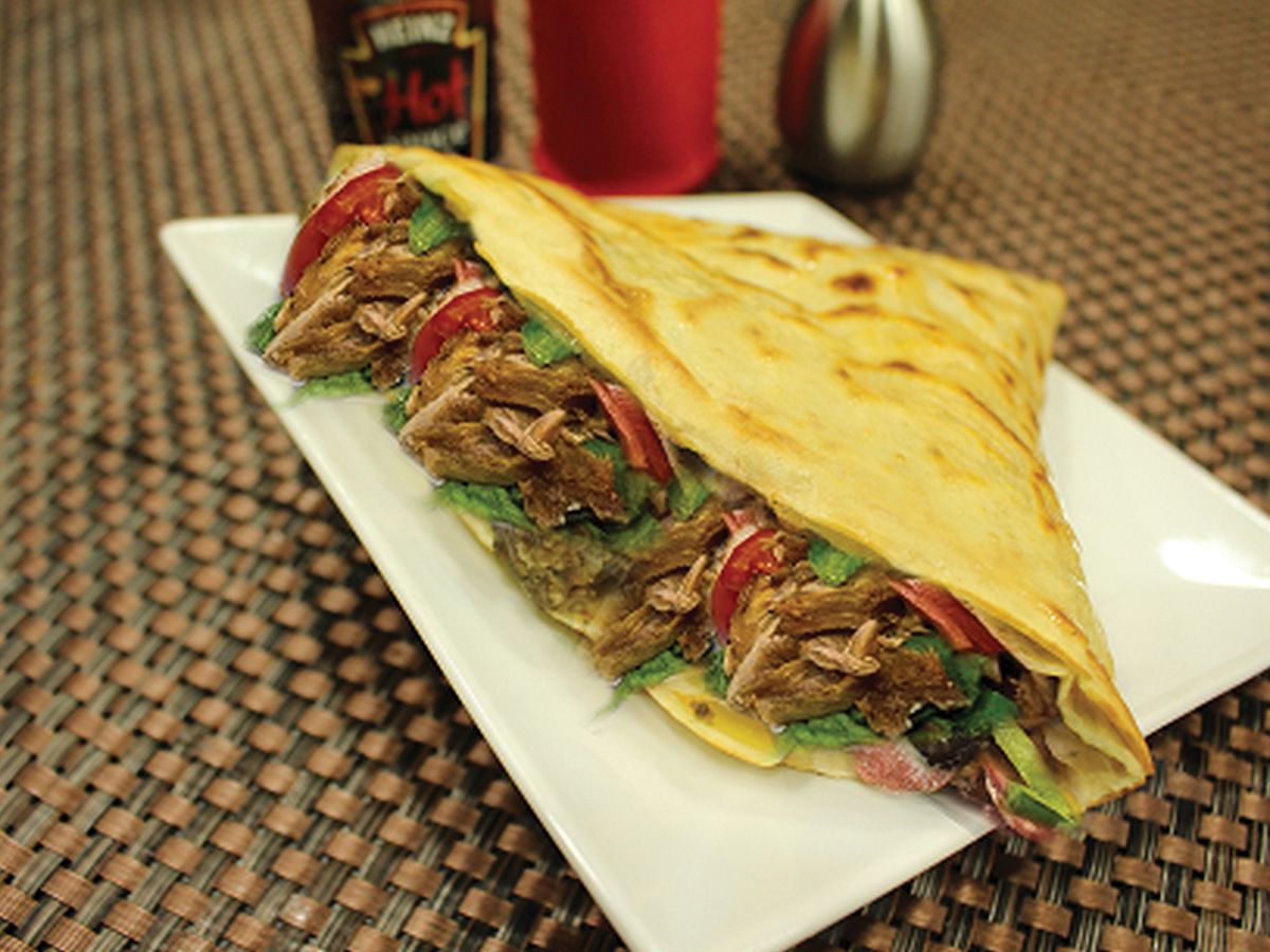Meat shawarma pie