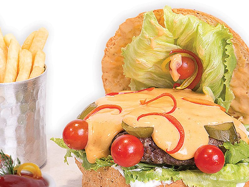 Melt Cheese Burger Sandwich